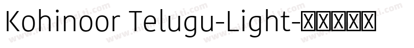 Kohinoor Telugu-Light字体转换